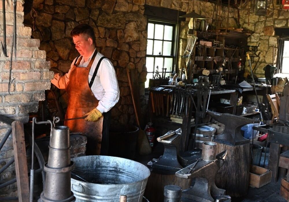 A blacksmith demonstration
at Country in the Park is a new addition this year. <br><i>Photo courtesy of Naper Settlement</i>