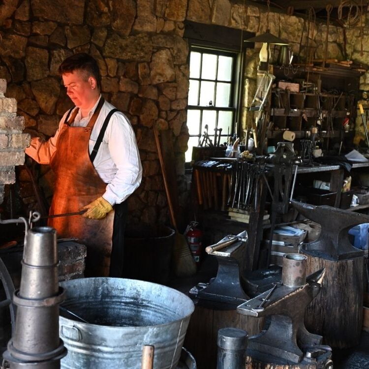 A blacksmith demonstration
at Country in the Park is a new addition this year. <br><i>Photo courtesy of Naper Settlement</i>