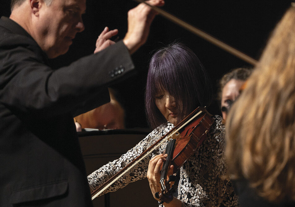 Concertmaster Rika Seko steps into the spotlight.