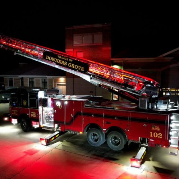 A modern day ladder truck