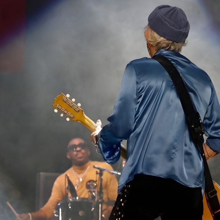 Steve with Keith Richards and The Rolling Stones in 2022.
<br><i>Photo by J. Bouquet</i>